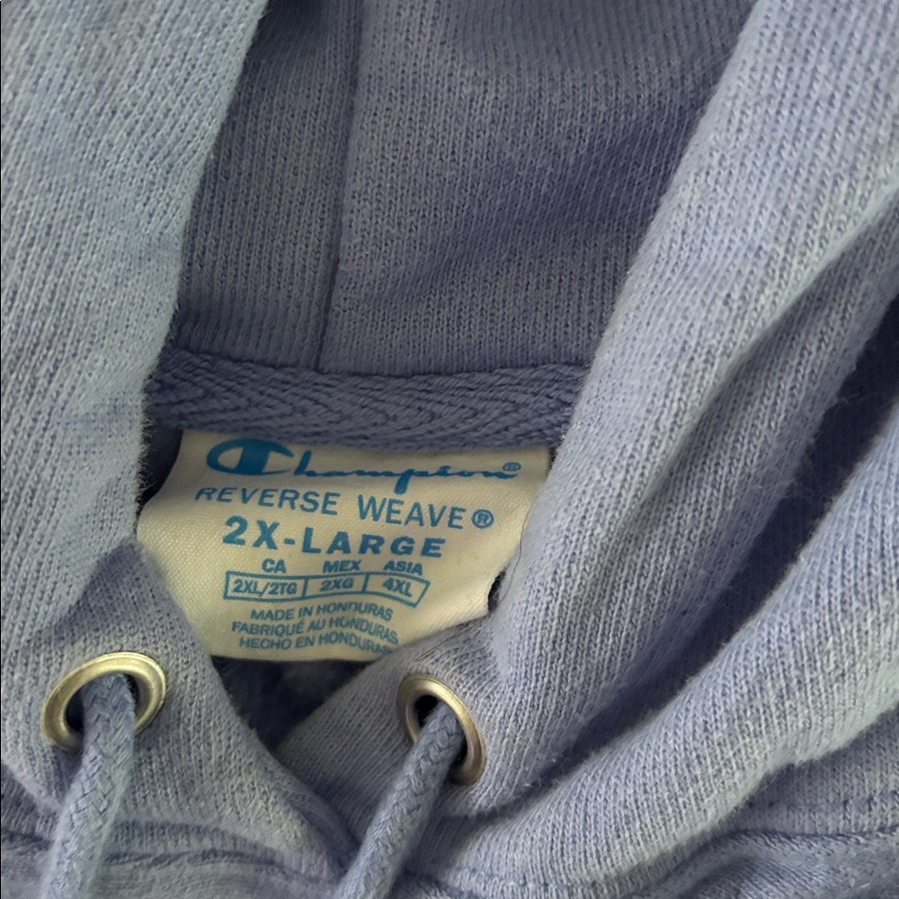 Champion Light Blue Pullover Hoodie - Picture 2 of 3